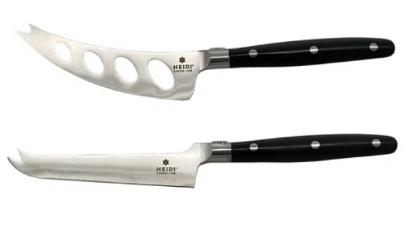 Heidi Cheese Line 2er Set von Käsemessern mit Edelweiss-Kropf